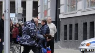 The scene of the shooting in Belgorod. Photo: 22 April 2013