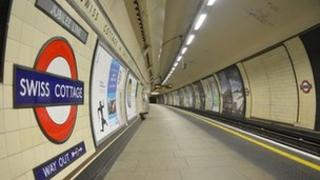 Swiss Cottage station on the Jubilee Line