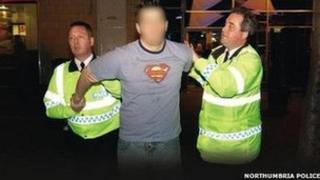 A man being arrested