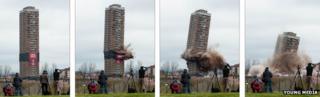 Birnie Court demolition 5 May