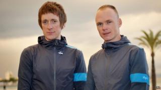 Bradley Wiggins and Chris Froome