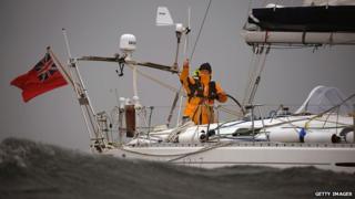 Gerry Hughes and his boat Quest III