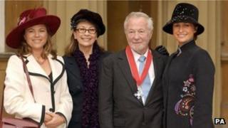 Bryan Forbes with his family (2004)
