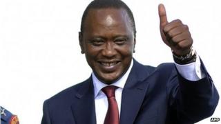 Uhuru Kenyatta on 9 April 2013