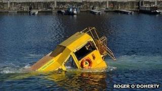 Sinking duckboat