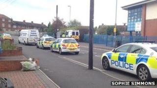 Cockshut Hill cordoned off