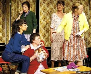 A scene from The Knitting Circle