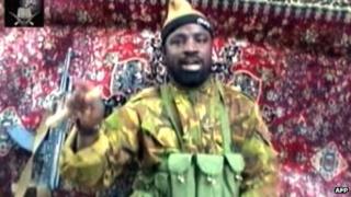A screen grab of Boko Haram leader Abubakar Shekau