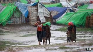 Rohingya Muslims at an internally displaced persons (IDP) camp in Sittwe. Photo: 14 May 2013