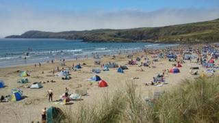 Whitesands Bay в Пембрукшире