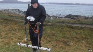Alastair Wilson surveys land on Iona