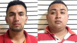 Manuel Alejandro Perez de Jesus (L) and David Hernandez Cruz