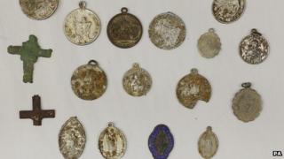 The items were put on display to the media at the National Museum of Ireland