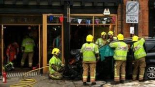Shop in Stratford upon Avon hit by car