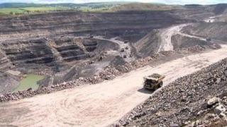 Open cast mining