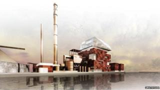 Artists impression of Grangemouth plant