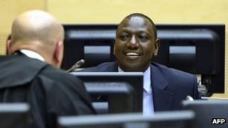 William Ruto at The Hague (14 May 2013)