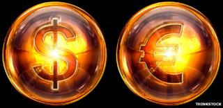 Dollar and euro signs