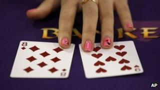 File photo: baccarat gaming table