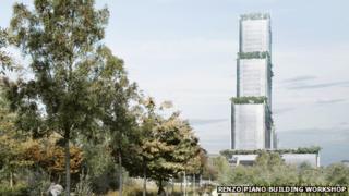 A proposed skyscraper design for Paris