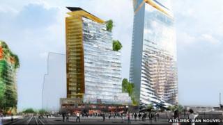A proposed skyscraper design for Paris