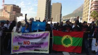 The protest march