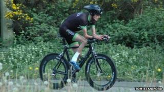 Tom Staniford cycling