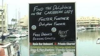 Caribbean Lady sign in Benalmadena