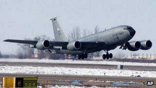 File photo of US air base at Manas, 2006