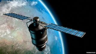 Satellite in space