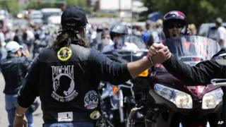 Supporters of Bowe Bergdahl at the Bring Bowe Back rally in Idaho (22 June 2013)