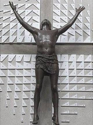 Statue of Jesus Christ, St Augustine's Church in Bristol