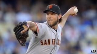 San Francisco Giants starting pitcher Madison Bumgarner