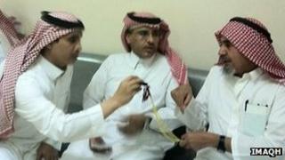 Rights activists Mohammad al-Qahtani and Mohammed al-Hamid