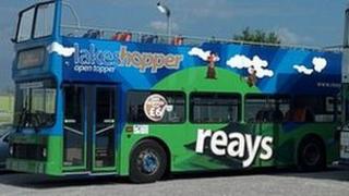Reays open topped bus