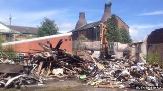John Tams factory demolition