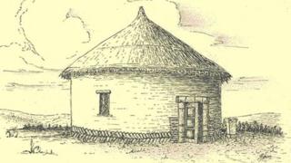 Artist's impression of Roman shrine