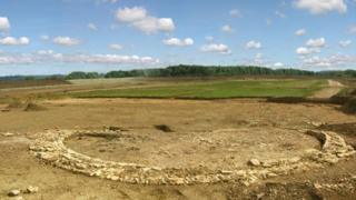 Roman shrine at Rutland water