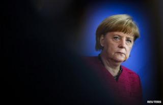 German Chancellor Angela Merkel at a ceremony in Berlin, 2 July