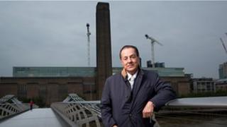 Eyal Ofer outside Tate Modern