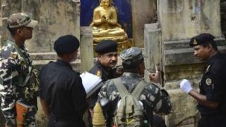 Indian officials are investigating multiple blasts at the Mahabodhi temple