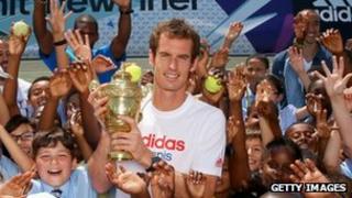 Andy Murray with trophy