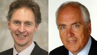 Councillor Simon Letts (left) and Councillor Roy Perry