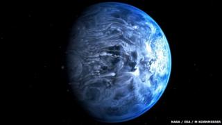 The world, known as HD189733b