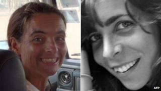 Montserrat Serra (L) and Blanca Thiebaut (R) in undated file photos