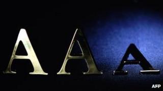 A sign saying triple A