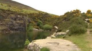 Disused quarry in Annalong