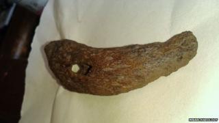 A piece of flint