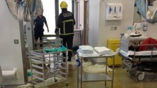 The emergency department at the hospital has been temporarily relocated