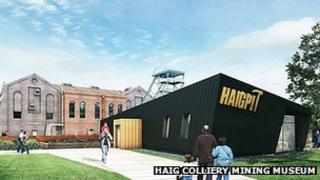Artist impression of new Haig Colliery of Mining Museum